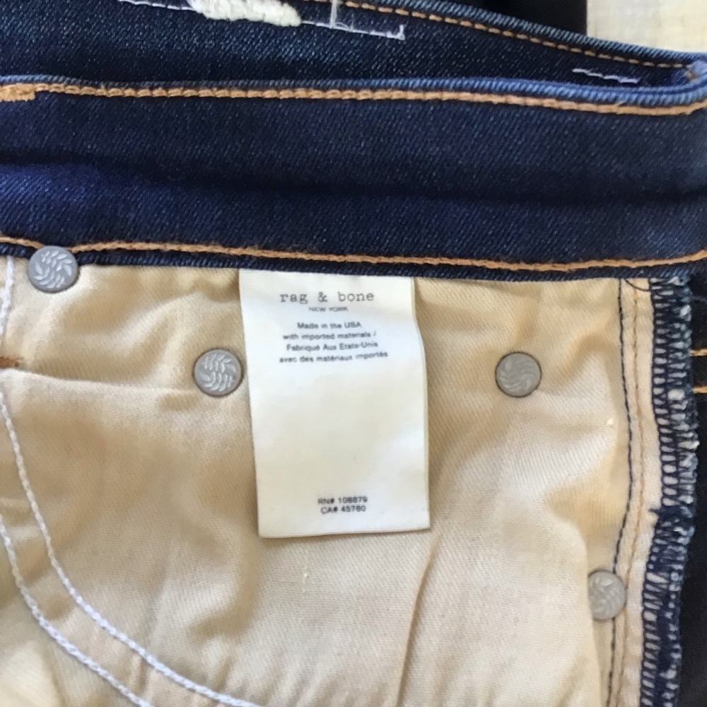Rag & Bone Nina High Rise Skinny Bedford Denim Jeans - Picture 7 of 12